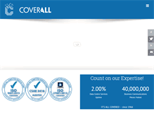 Tablet Screenshot of cover-all.ca